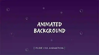 CSS Animated Background with Bubbles