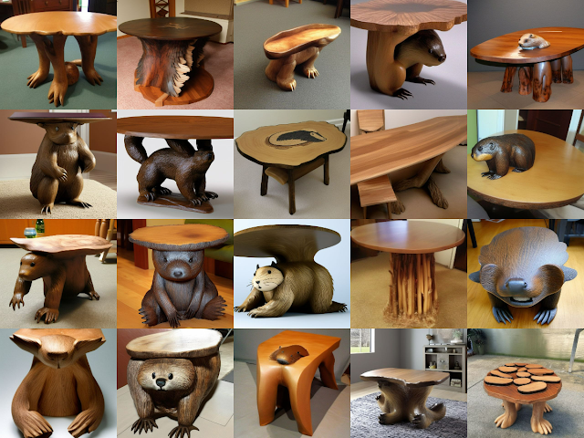 Beavertable: AI Enabled Ideation for Beaver Inspired Tables
