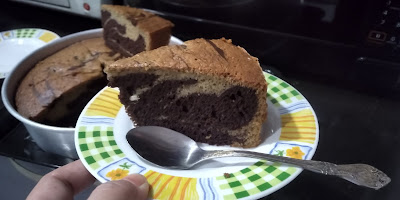 Kek Pisang Coklat Mudah Dan Sedap Hanya Menggunakan Sukatan Cawan Dan Blender