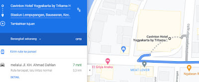 rute menuju hotel cavinton yogyakarta