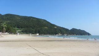 Petit tour à Namhae 남해 pour récupèrer de l'eau de mer.