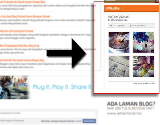 Instagram Widget for Blogspot