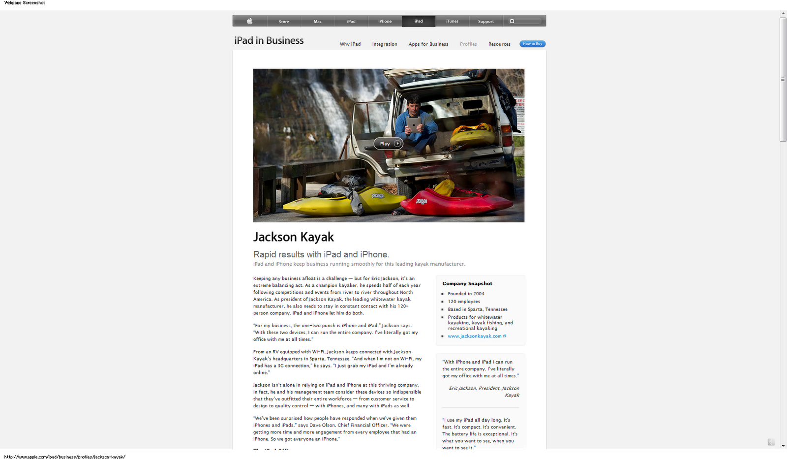 My Ki Log Jackson Kayak Powered By Apple Jacksonはアップル使ってるんだ