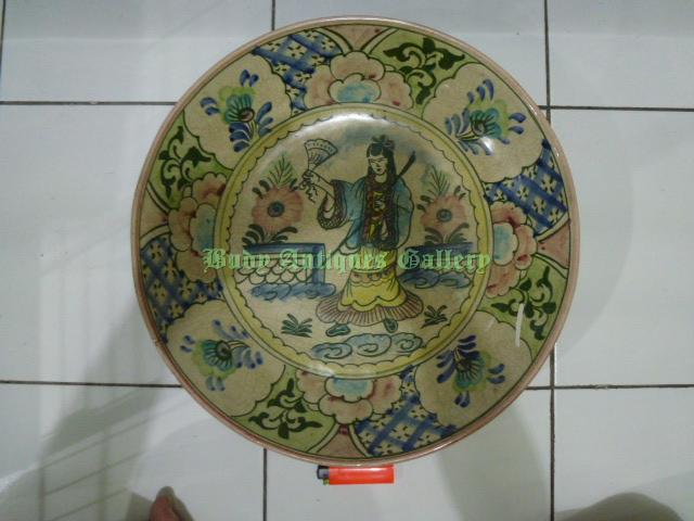 Budy Antiques Gallery Piring Hias  Oriental Motif  Lukis 