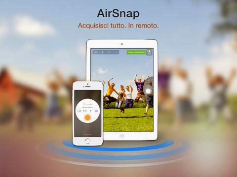 Adesso con la nuova funzione "AirSnap" – Acquisisci le immagini che vuoi. In remoto.