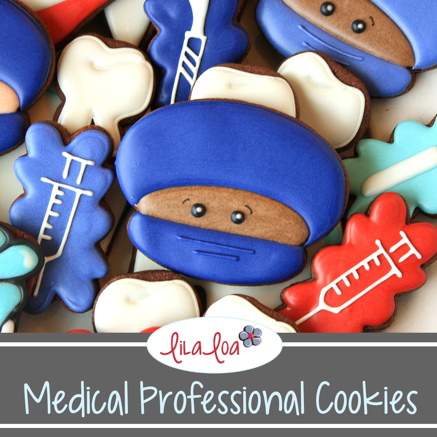 nurse or doctor decorated cookie tutorial