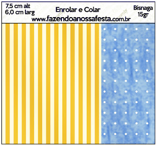 Etiquetas de Corona Dorada en Azul y Amarillo para imprimir gratis.