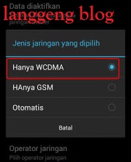 Cara Setting 3g Only Di Advan S4p Langgeng Blog