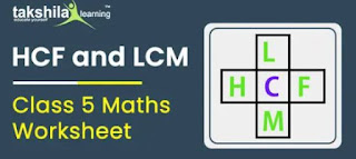 Worksheet on HCF and LCM for grade 5