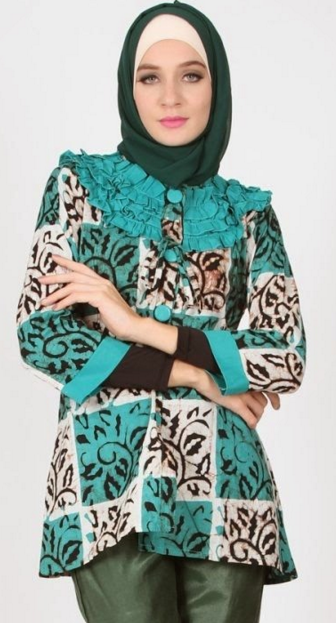 Konsep 31 Model Baju Kerja Batik  Hijab 