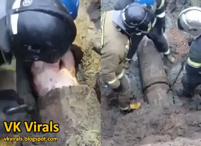 Man Rescued from Sewer Pipe at Airport