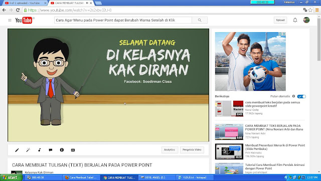 Video Tutorial Power Point Heru Satria di Kelasnya Kak Dirman