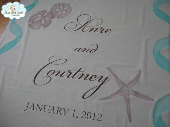 Beach Wedding Aisle Runner We recently finished up this gorgeous aisle 