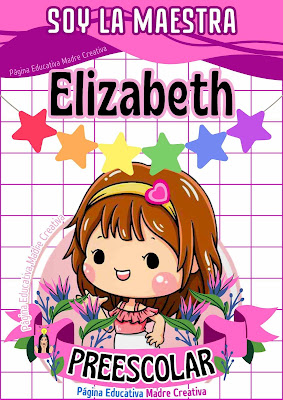 Carátula de Maestra Elizabeth de nivel Preescolar