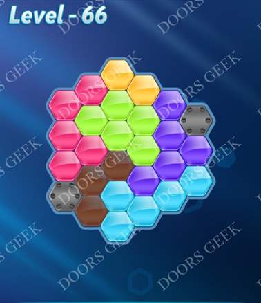 Block! Hexa Puzzle [6 Mania] Level 66 Solution, Cheats, Walkthrough for android, iphone, ipad, ipod