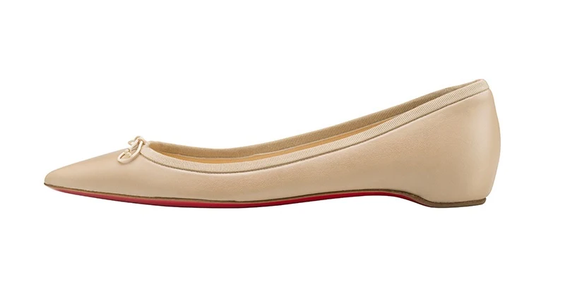 Christian Louboutin Solasofia Nude Ballet Flats
