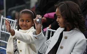 Malia and Sasha Obama