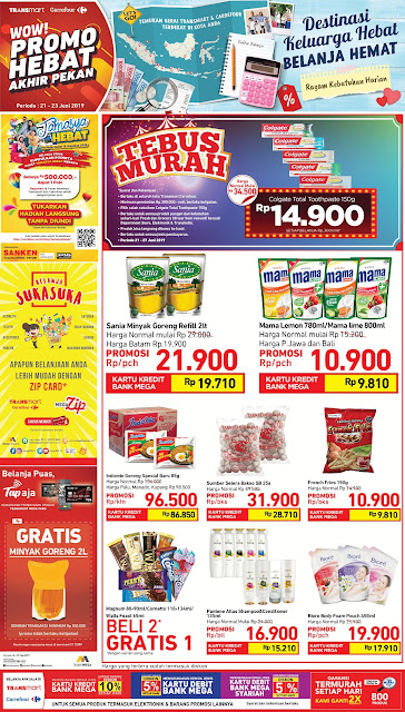 #Transmart #Carrefour - #Promo #Katalog Akhir Pekan Periode 21 - 23 Juni 2019