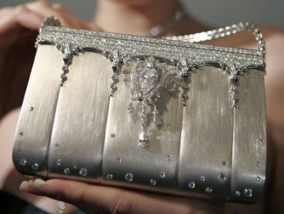 Costly hand bag studded with diamond