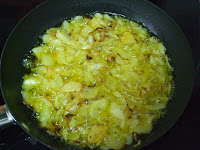 Tortilla española con dos huevos