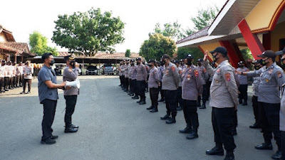 Pengamanan Pilkades di Kabupaten Tangerang, Polres Serang Kota Kirim 125 Personil BKO