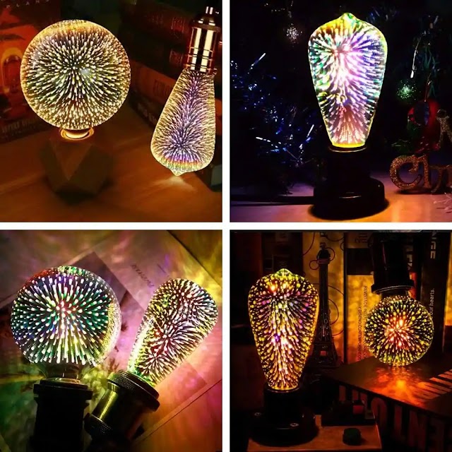 Infinity 3D Fireworks LED Light Bulb