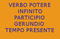 QUAL'È L'INFINITO, IL PARTICIPIO ED IL GERUNDIO AL TEMPO PRESENTE DEL VERBO POTERE NELLA LINGUA ITALIANA ?