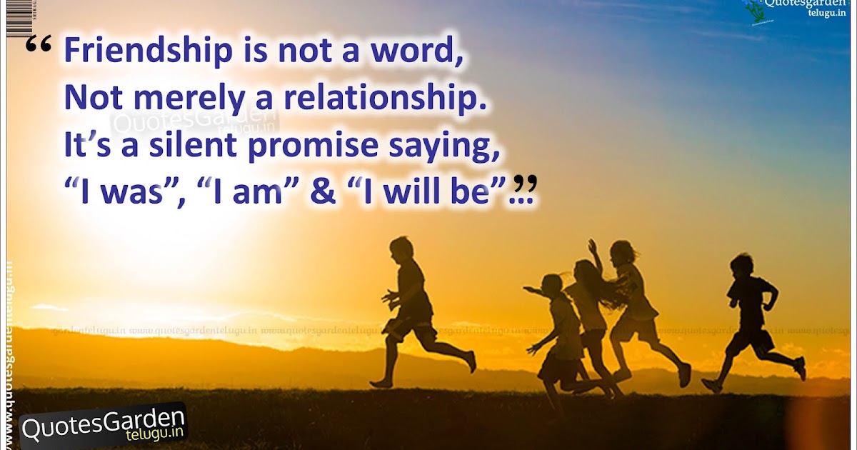 Nice Friendship Quotes HD wallpapers | QUOTES GARDEN TELUGU | Telugu