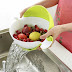 Rice Pulses Fruits Vegetable Noodles Pasta Washing Bowl & Strainer Good Quality & Perfect Size for Storing and Straining 