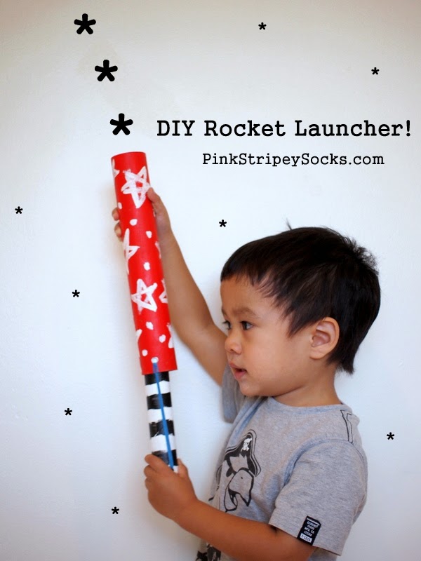 How to make a cardboard DIY rocket launcher for kids