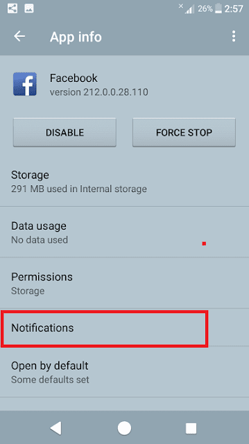 turn off all app notifications android 