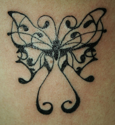 tattoo de mariposas. mariposa