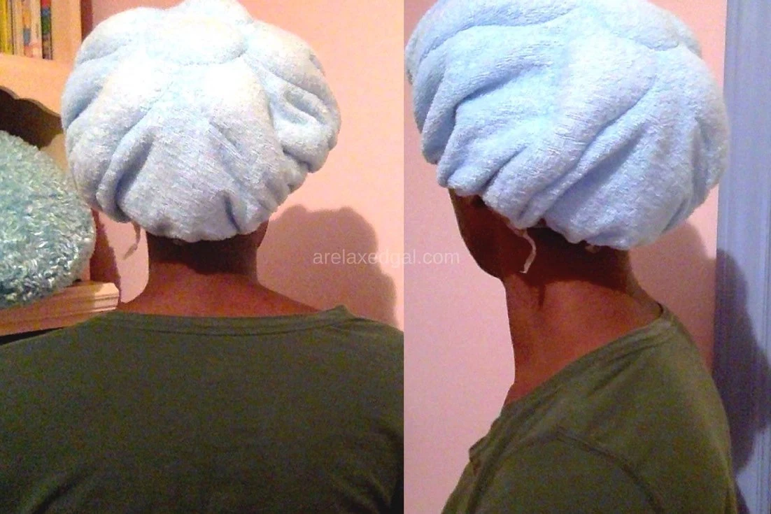 Relaxed hair wash day: 7 Weeks Post Relaxer Touch Up | arelaxedgal.com