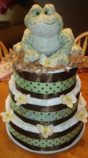 Froggy Diaper Cake