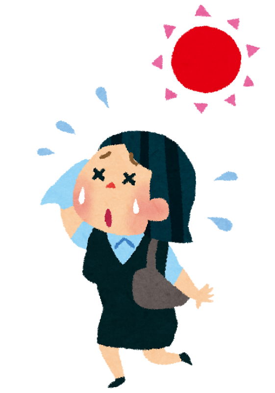 夏バテのイラスト 外回りのol かわいいフリー素材集 いらすとや 夏バテのイラスト 外回りのol かわいいフリー素材集 いらすとや