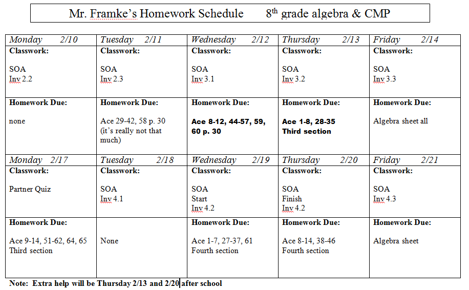 8th grade science homework help