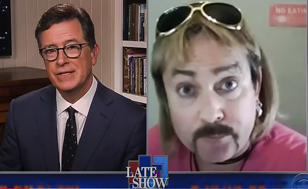 Colbert interviews Joe Exotic from his prison