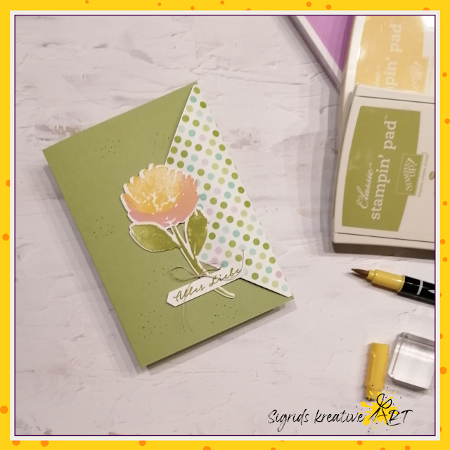 fun fold card - gutschein - anmutige Blüten - stampin up - anleitung - tutorial