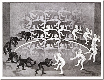 MC Escher, The encounter
