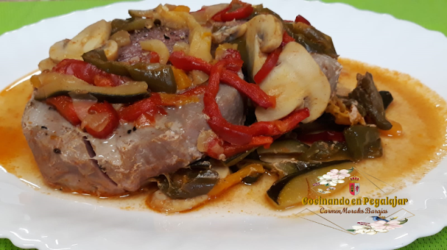 Atun Papillote con verduras