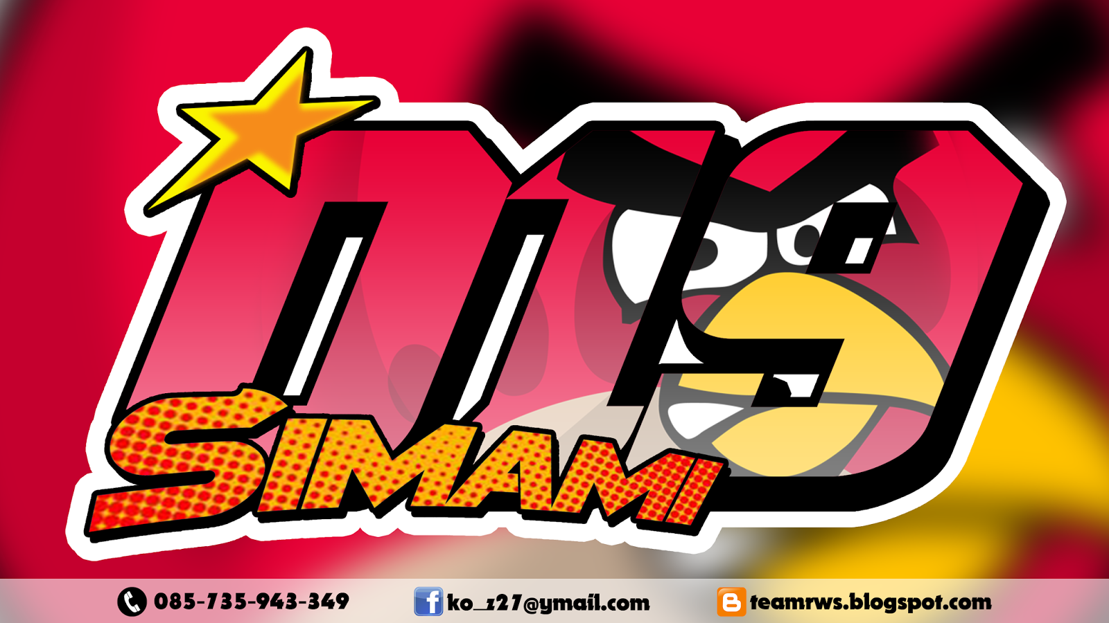  Stiker  Racing  Keren 019 Simami firedpen