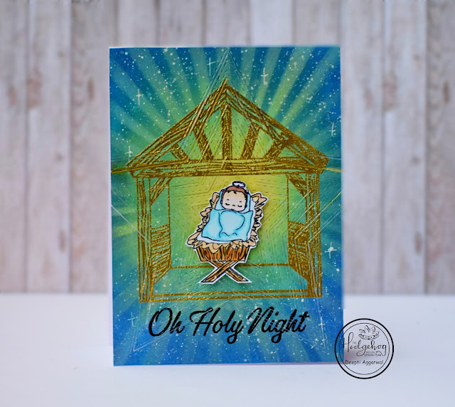 Handmade Nativity card