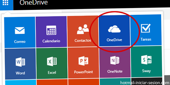 compartido de Hotmail y OneDrive