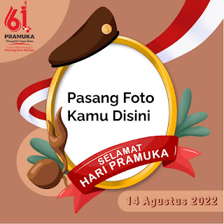 17 LINK Twibbon Hari Pramuka ke 61 2022, Design Aestethic Elegance & Keren