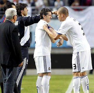 Chendo played the Lorca charity match with Real Madrid