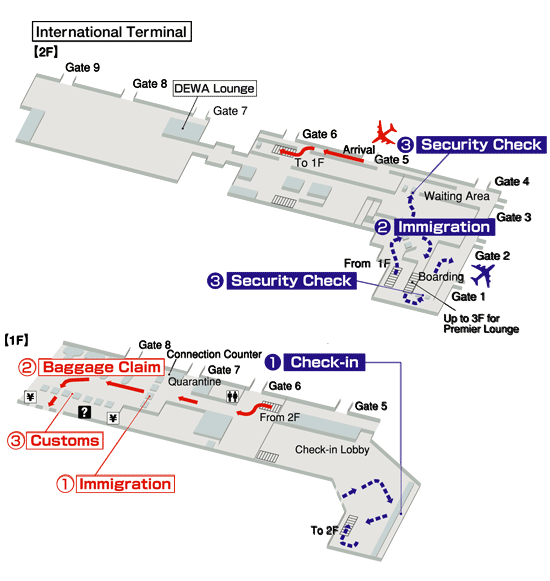 Denpasar Bali  Airport  Terminal Map 