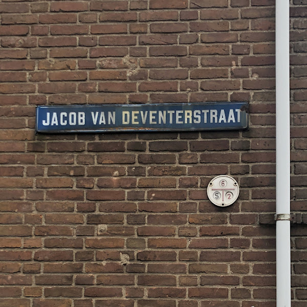 Ronde aanwijsplaat, Jacob van Deventerstraat, Deventer