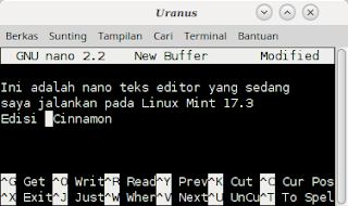 Cara Menggunakan Nano Teks Editor Super Ringan Di Linux Mint