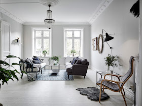apartamento escandinavo con una cocina increible