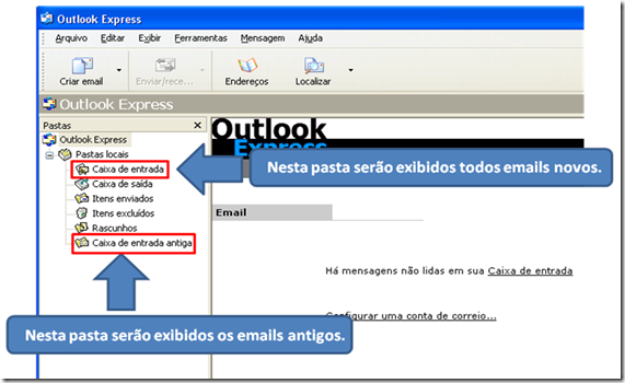 Outlook Express - erro Ox800C0133 Caixa de entrada Cheia